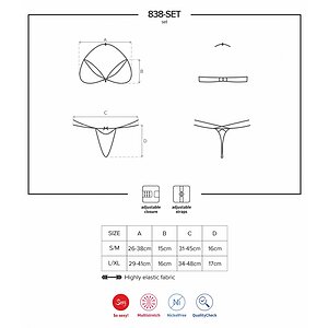 Set Obsessive 838-SET Rosu S-M Thumb 4