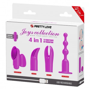 Set Vibratoare Pretty Love Joy Collection 4 în 1 Mov Thumb 10