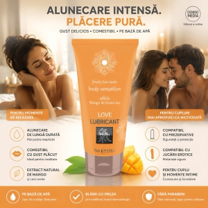 Shiatsu Love Lubricant Mango și Ceai Verde 75 ml Thumb 3