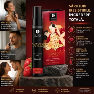 Shunga Waves Of Pleasure — Spray Căpșuni Spumante 20 ml Thumb 6