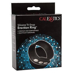 Inel Ajustabil Pentru Erecție Din Silicon Negru Thumb 2