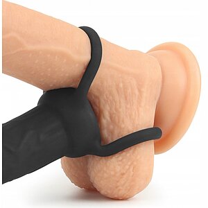 Strap-On Stimulare Anală Double Prober Negru Thumb 4