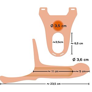 Silicone Strap-on Add 5cm Medium Thumb 5