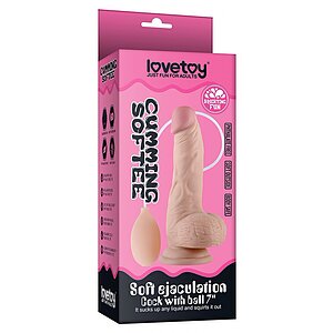 Dildo Soft Cu Ejaculare Și Testicule 20cm Thumb 2