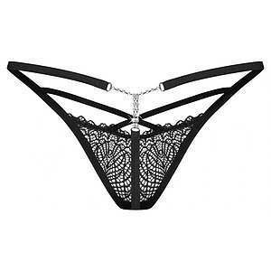 String Obsessive Iliosa Negru 2XL-3XL Thumb 3