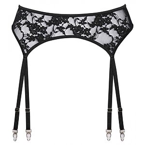 Suspender Belt Cottelli Collection So Nice Negru S-M Thumb 2