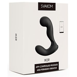 Svakom Iker App Controlled Prostate and Perineum Vibrator Negru Thumb 3
