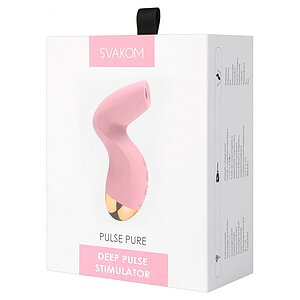 Pulse Pure SVAKOM Stimulator Clitoridian Reîncărcabil Roz Thumb 3