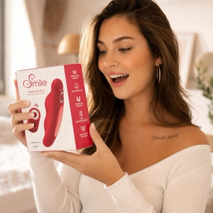 Sweet Smile Vibrator Pentru Chiloți: 10 Moduri, Reîncărcabil Roșu Thumb 13