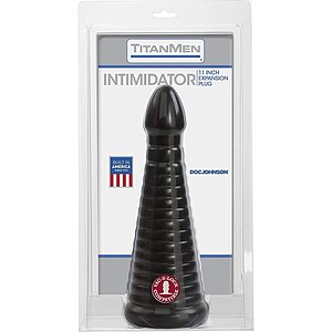 Dop Anal TitanMen Intimidator Negru Plăcere Extremă Thumb 1