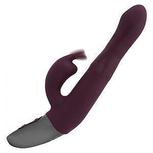 Titanz NMC 21.5cm — 10 Vibrații + 10 Rotații, Reîncărcabil Roșu Thumb 7