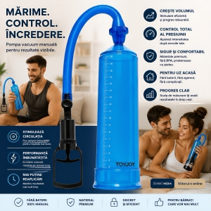 ToyJoy Power Pompă Manuală Pentru Penis Albastru Thumb 5