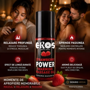 Ulei de Masaj Strawberry Power Warming 100ml Thumb 3