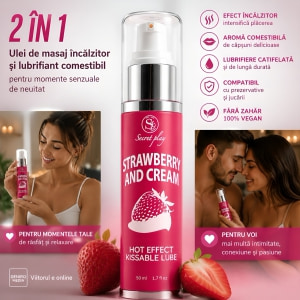 Ulei Masaj 2in1 Hot Effect Kissable Căpșuni 50ml Thumb 3