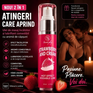 Ulei Masaj 2in1 Hot Effect Kissable Căpșuni 50ml Thumb 1