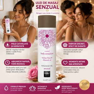 Ulei Masaj Senzual Shiatsu Trandafir Indian 100 ml Thumb 3