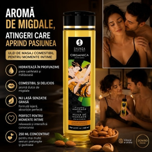 Ulei Masaj Shunga Organic Migdale 250ml Thumb 2