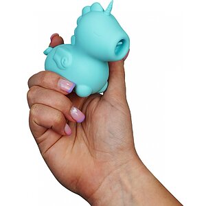 Mini Vibrator Unicorn Albastru Thumb 1