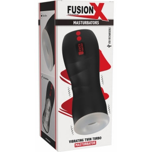 Vibrating Twin Turbo Masturbator Negru Thumb 9