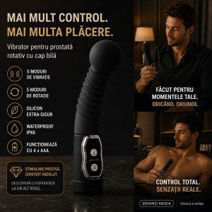 Vibrator Bărbați Pentru Prostată Twister Negru Thumb 7