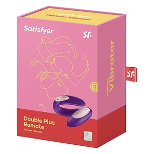 Vibrator Cuplu Partner Plus Cu Telecomandă Mov Thumb 5