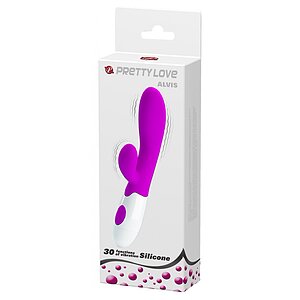 Vibrator Iepuraș 30 Funcții 21.5cm Mov Thumb 3