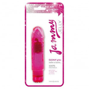 Vibrator Jammy Jelly Gleamy Glitter 13.5cm Roz Thumb 2