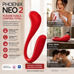 Vibrator Punct G Svakom Phoenix Neo 2 Roșu Thumb 7