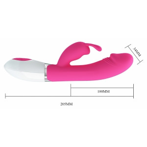 Vibrator Rabbit cu Voce Pretty Love Gene Roz Thumb 11