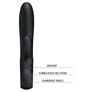 Vibrator Rabbit Pretty Love Elmer Negru Thumb 4