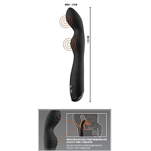 Vibrator Rebel P-Spot Negru Thumb 5