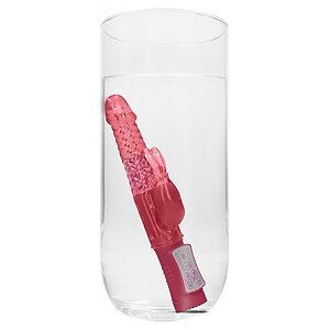 Vibrator Rotating Rabbit Roșu Thumb 4