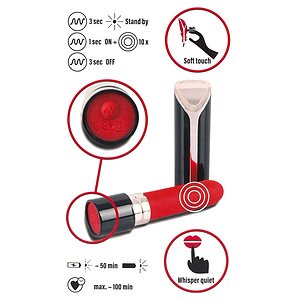 Vibrator Ruj Lipstick You2Toys Roșu Thumb 7