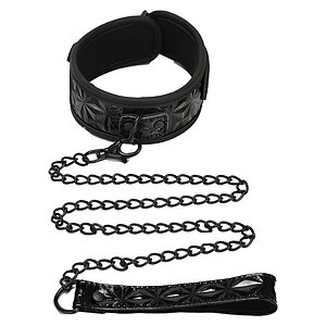 Zgardă și Lesă Whipsmart Diamond Negru