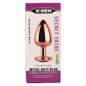 X-Men Secret Shine - Dop Anal Inimă S Auriu Thumb 3