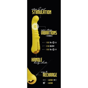 Your New Favourite Vibrator Punctul G, 10 moduri Galben Thumb 22