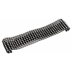 Zgardă Rhinestone Choker Negru Thumb 1
