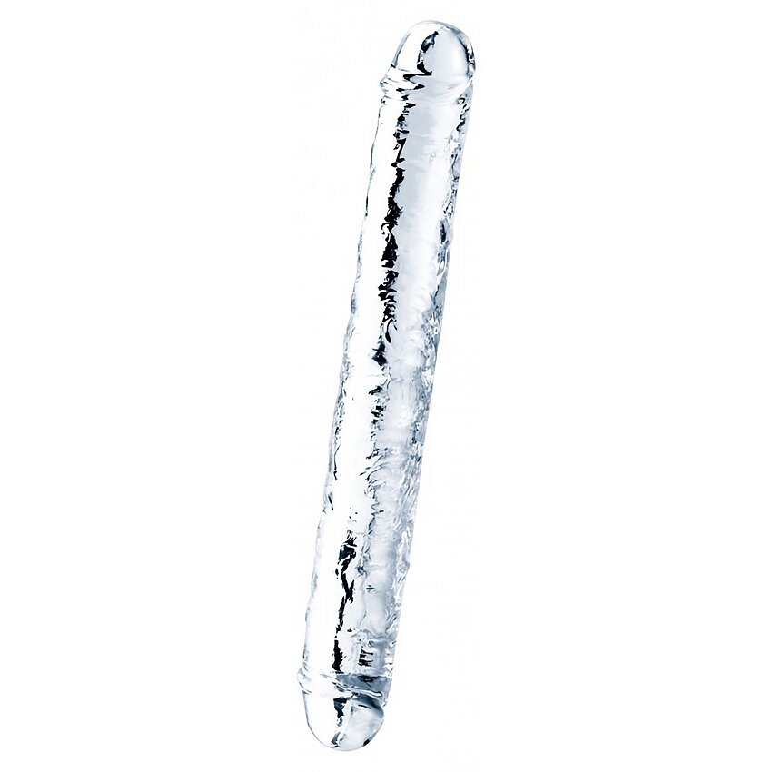 Dildo Dublu 30cm Flawless Transparent