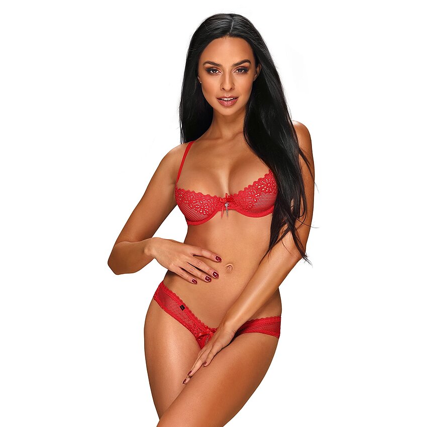 Set Obsessive Alabastra Roșu 2XL