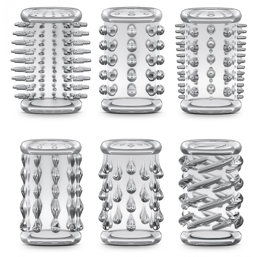 Set Manșoane Penis Stay Hard Transparent