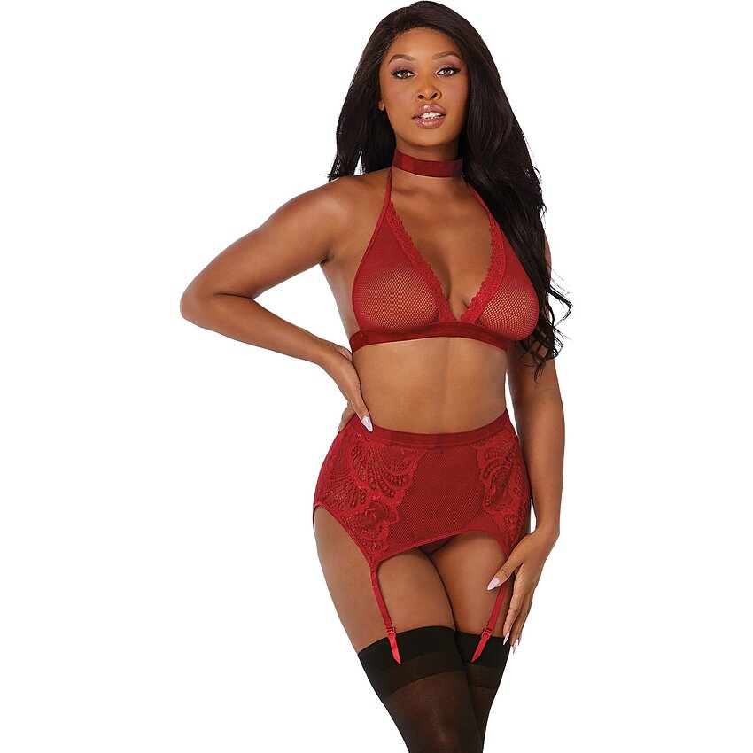 Set Dreamgirl DR11776 Roșu S-L