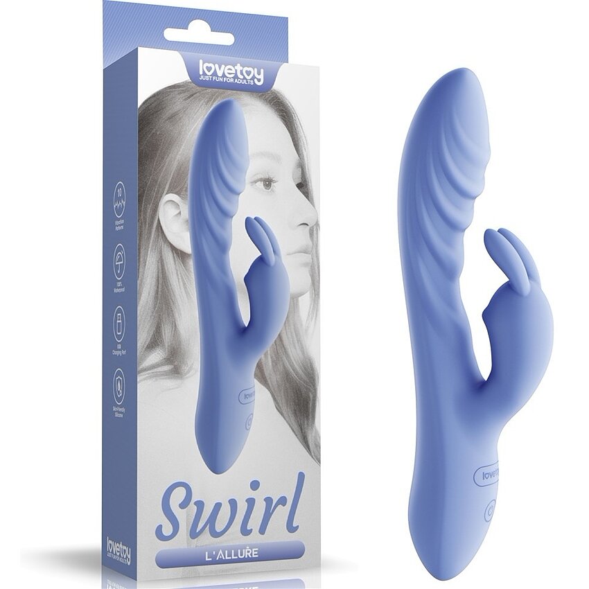 Lovetoy Swirl Vibrator Din silicon, 3+7, Reîncărcabil