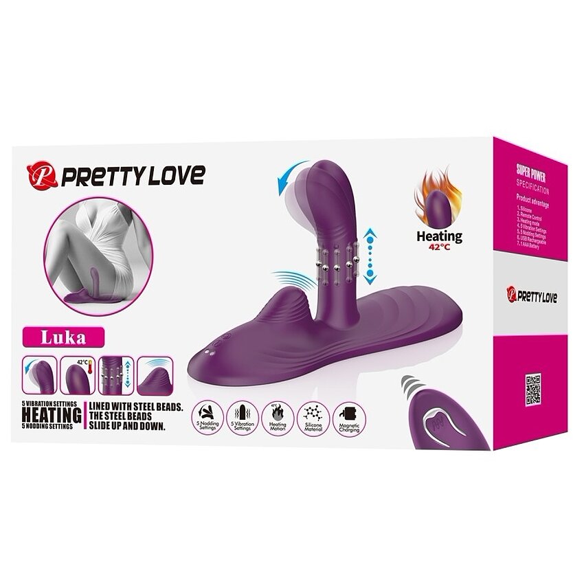 Pretty Love Luka - Pad vibrator din silicon ergonomic