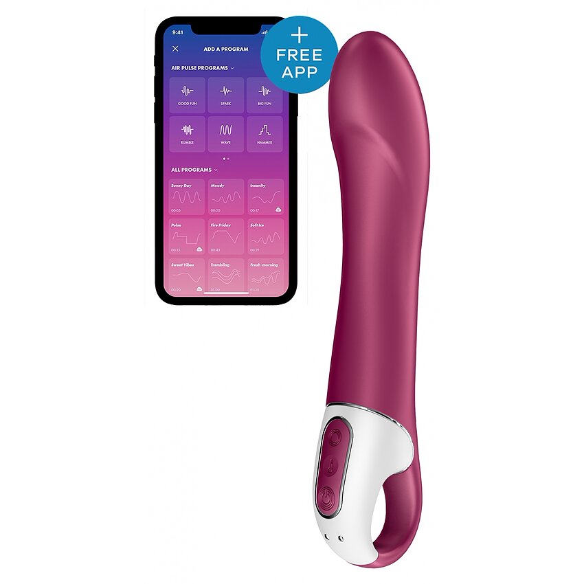 Vibrator Satisfyer Big Heat Vișiniu