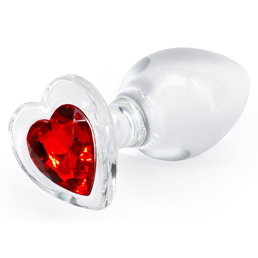 Crystal Desires Red Heart M Transparent