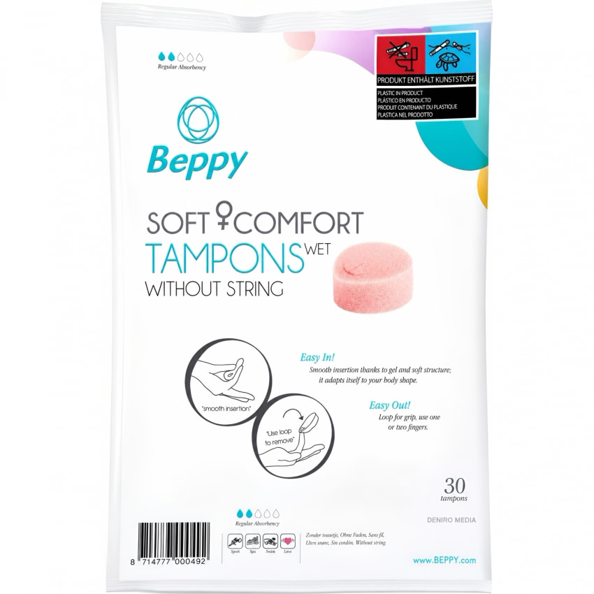 Beppy Soft Comfort Wet: Tampoane Interne 30 buc Discrete