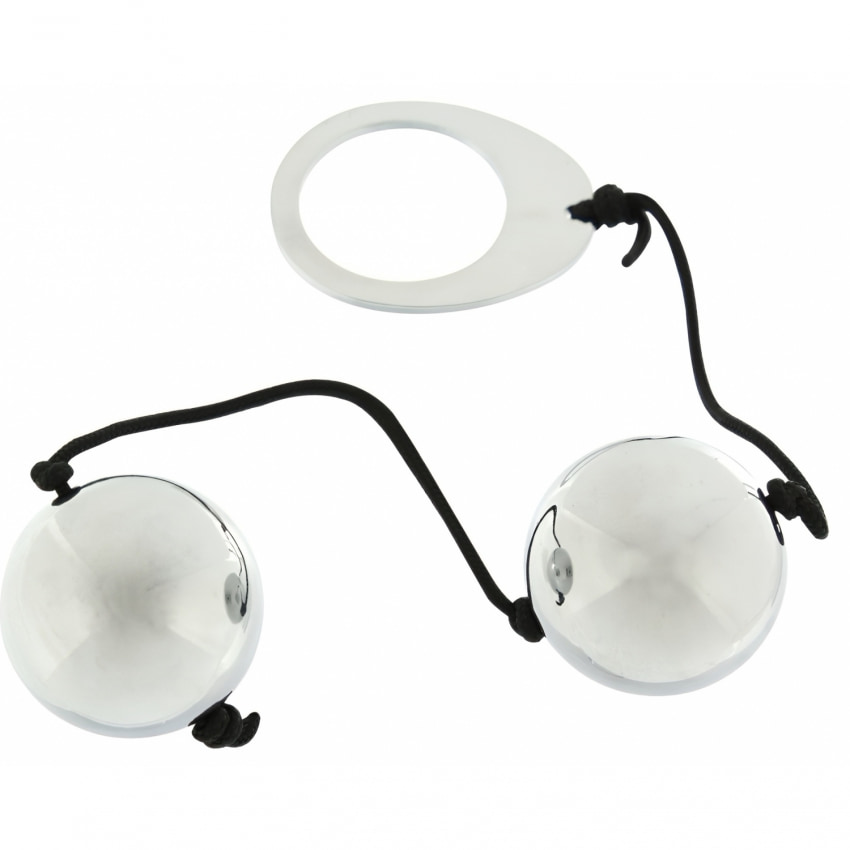 Bile Metalice Heavy Metal Duo Spheres Argintiu