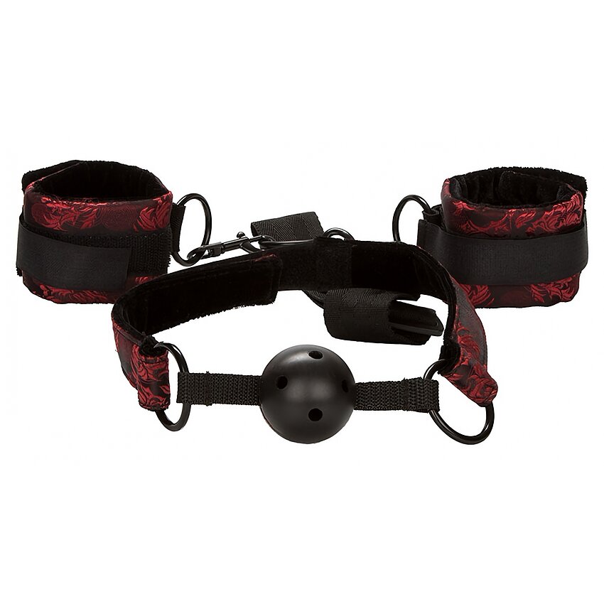 Calus Respirabil Tip Bilă Cu Cătușe Negru