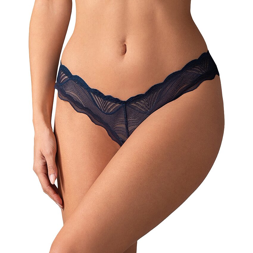 Crotchless Thong Obsessive Nightly Albastru XL-2XL
