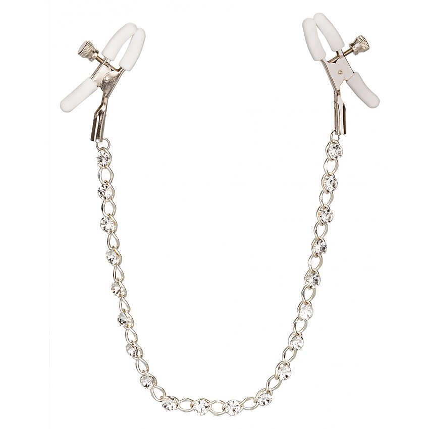 Cleme Sfârcuri Crystal Chain Argintiu